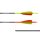 Gold Tip Warrior Carbonpfeil Traditional mit Cresting fluoreszierend 700 29,5 Zoll fluoreszierendes gelbes Cresting