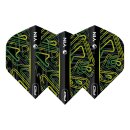 Dart Flights Red Dragon Yin Yang Yellow & Green 6973